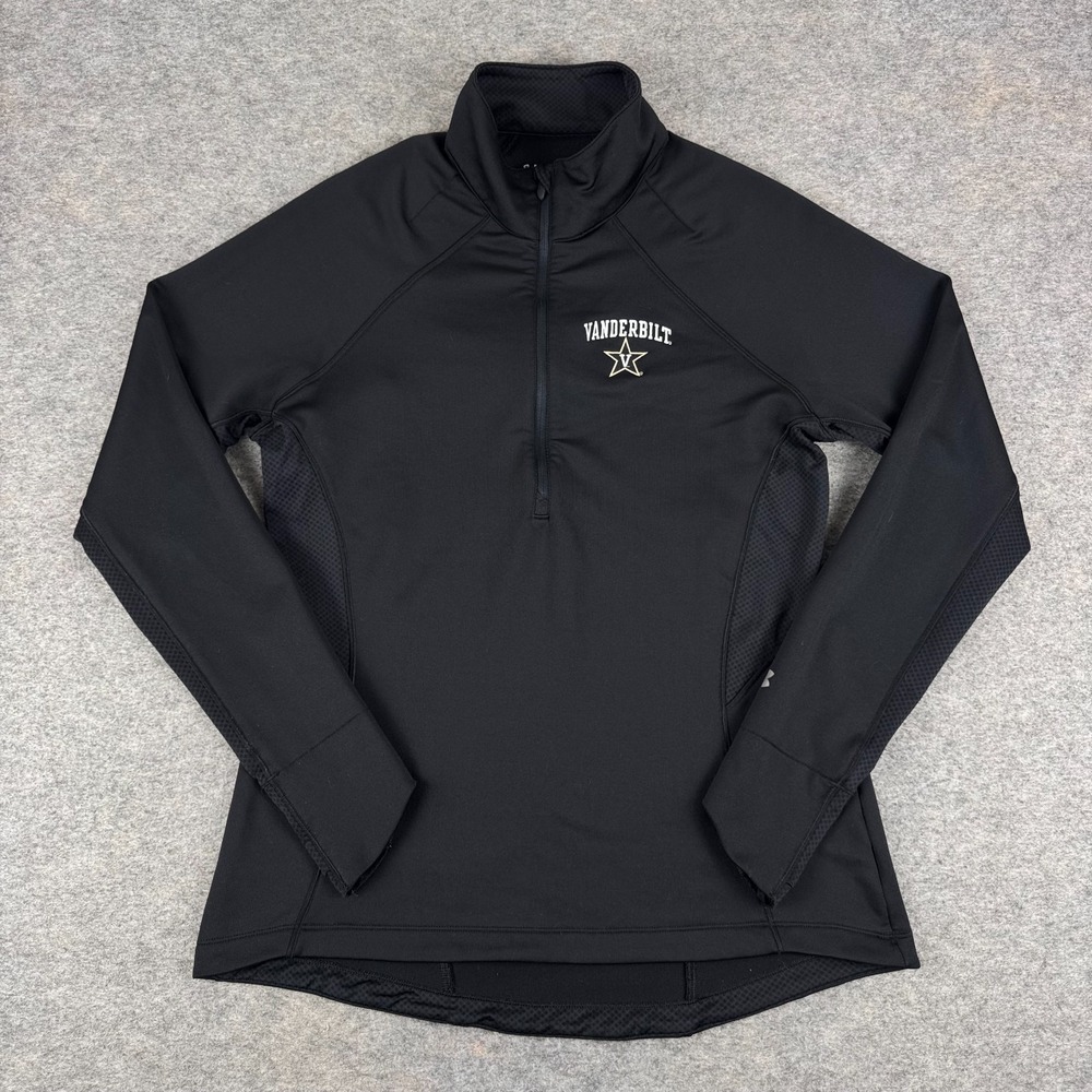Under Armour Cold Gear Vanderbilt Commodores 1/4 Zip Pullover Womens Large L
